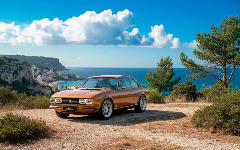 Le restomod de la 504, par Allure Provence Automotive sur les hauteurs des Calanques